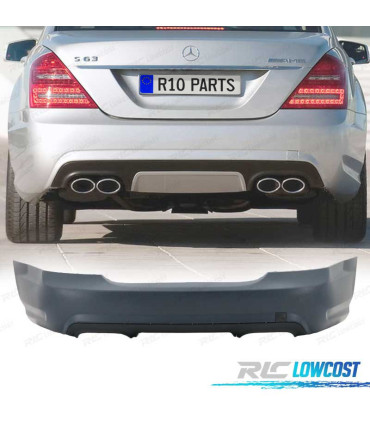 PARA-CHOQUES TRASEIRO MERCEDES CLASE S W221 05-11 LOOK AMG S65