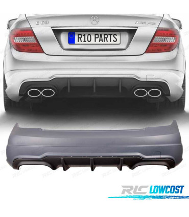 PARA-CHOQUES TRASEIRO MERCEDES CLASE C W204 LOOK AMG C63 07-14