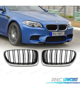 GRELHAS BMW F10 F11 10-16 LOOK M5 BLACK CROMADO