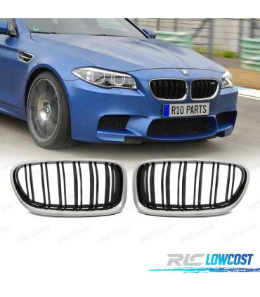GRELHAS BMW F10 F11 10-16 LOOK M5 BLACK CROMADO