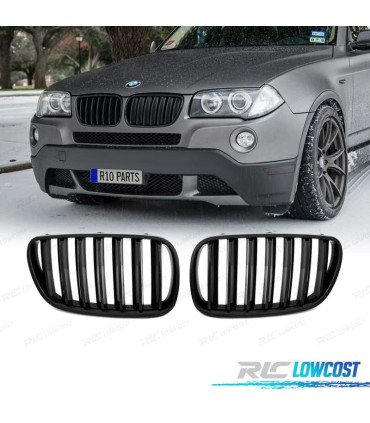 GRELHAS DESPORTIVAS BMW X3 E83 LCI 06-10 PRETO BRILHANTE