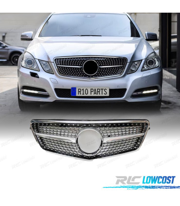 GRELHA MERCEDES CLASE E W212 10-13  LOOK DIAMOND CROMADO