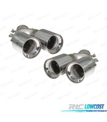 PONTEIRAS DE ESCAPE BMW G30 G31 17-19 LOOK M5 PRATEADAS