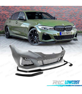 PARA-CHOQUES FRONTAL BMW G20 G21 19- LOOK M 340 PERFORMANCE PDC PRETO BRILHANTE