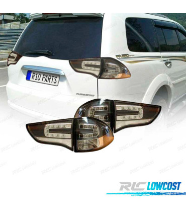 FAROLINS MITSUBISHI MONTERO SPORT 09 LED PRETO
