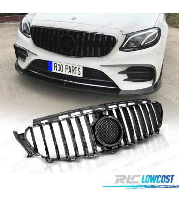 GRELHA FRONTAL MERCEDES W213 16-18 LOOK GT-R PRETO BRILHANTE