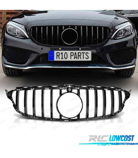 GRELHA MERCEDES CLASSE C W205 18-21 LOOK GTR PRETO BRILHANTE