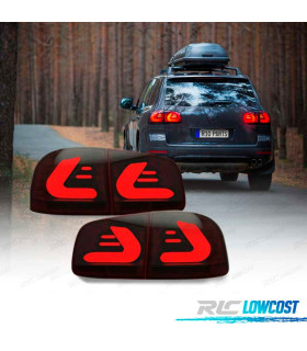 FAROLINS LED VOLKSWAGEN VW TOUAREG I 7L 02-10 CARDNA PRETO FUMADO