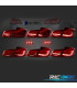 FAROLINS BMW F10 FULL LED DINAMICOS VERMELHO LIGHT BAR OLED