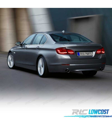 FAROLINS BMW F10 FULL LED DINAMICOS VERMELHO LIGHT BAR OLED