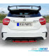 DIFUSOR TRASEIRO MERCEDES CLASSE A W176 AMG 12-18 LOOK A45 AMG PRETO BRILHANTE VERMELHO