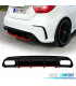 DIFUSOR TRASEIRO MERCEDES CLASSE A W176 AMG 12-18 LOOK A45 AMG PRETO BRILHANTE VERMELHO