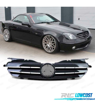 GRELHA MERCEDES CLASSE SLK R170 COUPE 96-04 LOOK SPORT PRETA