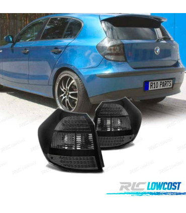 FAROLINS TRASEIROS LED BMW E87 04-07 CROMADO ESCURECIDO