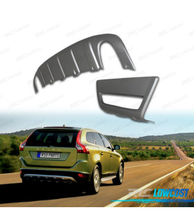 SPOILER FRONTAL DIFUSOR TRASEIRO PÁRA-CHOQUES VOLVO XC60 08-13 LOOK R-DESIGN
