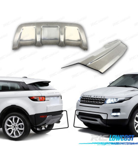 SPOILER FRONTAL E DIFUSOR TRASEIRO PÁRA-CHOQUES RANGE ROVER EVOQUE 11-14