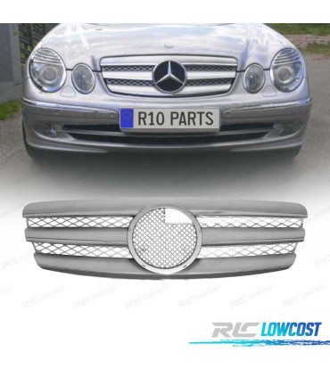 PARRILLA MERCEDES CLASSE E W211 02-06 COR CROMADA PRATEADA