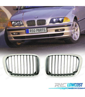 GRELHAS FRONTAIS CROMADAS BMW E46 BERLINA 98-01