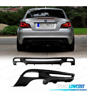 DIFUSOR BMW E82 E88 LOOK M PERFORMANCE DUPLA SAÍDA