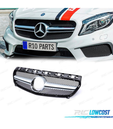 GRELHA FRONTAL MERCEDES CLASE A W176 12-15 LOOK AMG A45 CROMADO