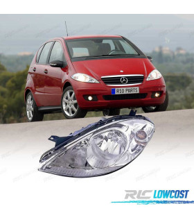 FAROL ESQ MERCEDES CLASSE A W169 04-08 H7 CROMADO