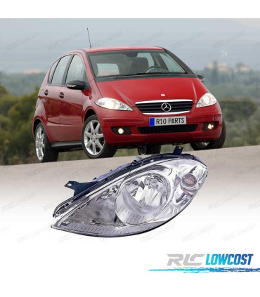 FAROL ESQ MERCEDES CLASSE A W169 04-08 H7 CROMADO
