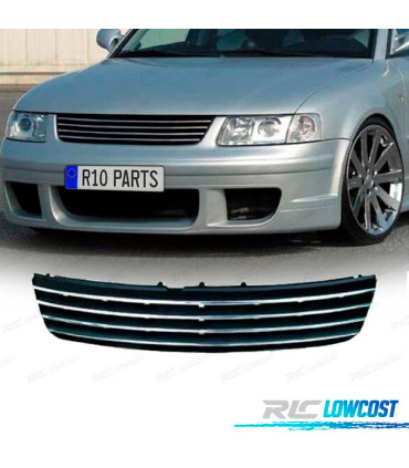 GRELHA FRONTAL VOLKSWAGEN VW PASSAT 3B 96-00 PRETA FRISO CROMADO
