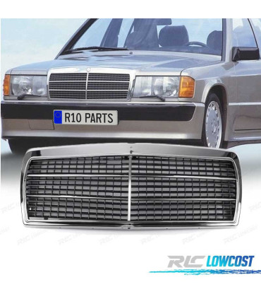 GRELHA FRONTAL MERCEDES 190 W201 82-93 CROMADA