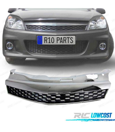 GRELHA OPEL ASTRA H GTC 04-07 CROMADA COM BORDAS PRETAS