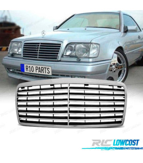 GRELHA FRONTAL RADIADOR MERCEDES CLASSE E W124 93-95 AVANTGARDE CROMADA
