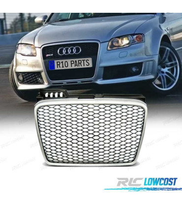 GRELHA FRONTAL AUDI A4 B7 04-08 CINZA CLARO