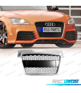 GRELHA FRONTAL AUDI TT 06-14 LOOK RS CINZA CLARO