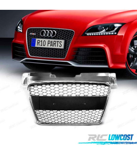 GRELHA FRONTAL AUDI TT 06-12 LOOK RS CROMADA