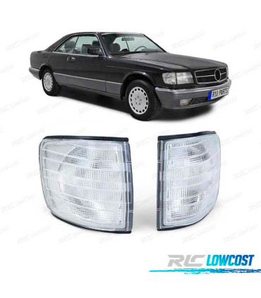 PISCAS FRONTAIS BRANCOS MERCEDES W126 COUPÉ