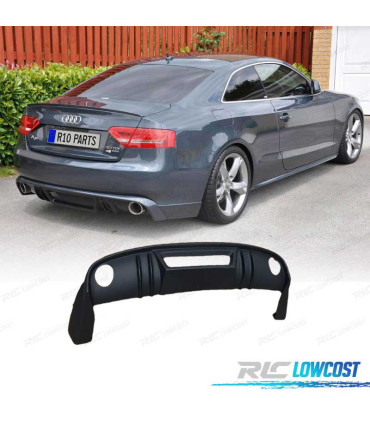 DIFUSOR TRASEIRO AUDI A5 COUPE CABRIO 07-11 LOOK RS5