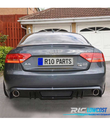 DIFUSOR TRASEIRO AUDI A5 COUPE CABRIO 07-11 LOOK RS5