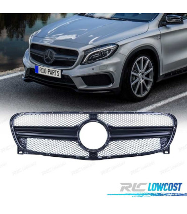 GRELHA MERCEDES CLASSE GLA X156 14-16 LOOK AMG PRETO BRILHANTE