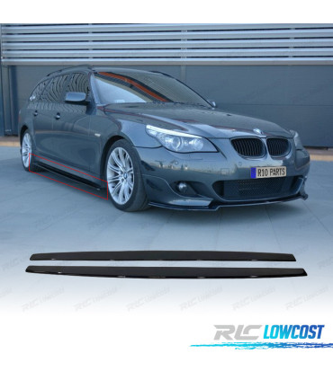 EXTENSÕES DE EMBALADEIRAS BMW E60 03-10 LOOK M TECH M5 PRETO BRILHANTE