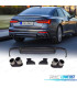 DIFUSOR AUDI A6 S-LINE 19- LOOK S6 + PONTEIRAS DE ESCAPE CROMADO