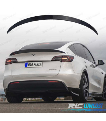 AILERON SPOILER TESLA MODEL Y 20- LOOK PERFORMANCE PRETO BRILHANTE