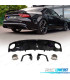 DIFUSOR AUDI A7 16-18 LOOK RS7 + PONTEIRAS DE ESCAPE PRETO BRILHANTE