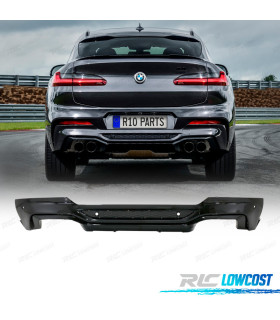 DIFUSOR BMW X4 G02 18-20 LOOK M PRETO MATE