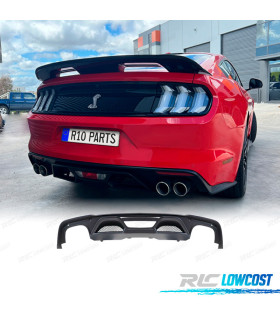 DIFUSOR FORD MUSTANG 15-17 LOOK GT500 SAÍDA DUPLA