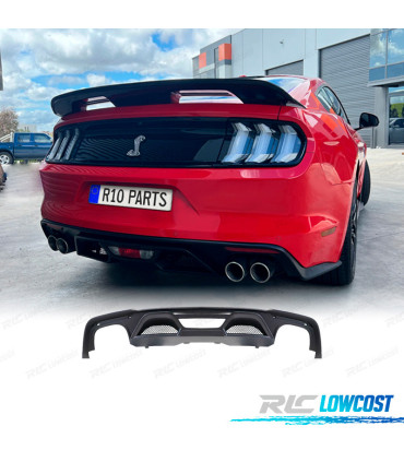 DIFUSOR FORD MUSTANG 15-17 LOOK GT500 SAÍDA DUPLA