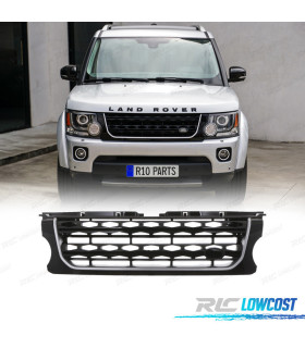 GRILHA PARA LAND ROVER DISCOVERY IV 15-17 PRETO BRILHANTE CROMADO