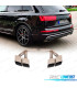 PONTEIRAS DE ESCAPE AUDI Q7 3.0T DIESEL 16-19 LOOK SQ7 CROMADAS