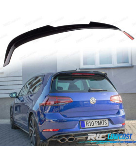 SPOILER AILERON VOLKSWAGEN VW GOLF 7 13-20 LOOK R-LINE PRETO BRILHANTE