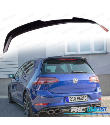 SPOILER AILERON VOLKSWAGEN VW GOLF 7 13-20 LOOK R-LINE PRETO BRILHANTE