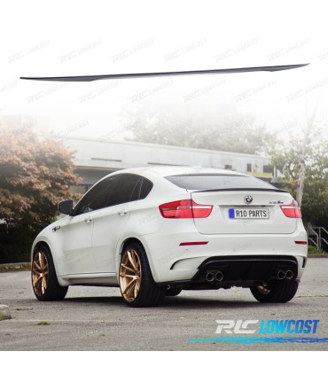 AILERON LIP SPOILER BMW X6 E71 08-14 LOOK M PERFORMANCE PRETO BRILHANTE