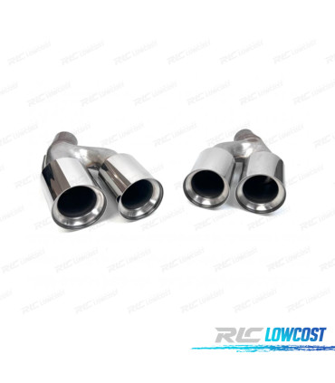 PONTEIRAS DE ESCAPE BMW G30 G31 20-23 LOOK M5 PRATEADAS